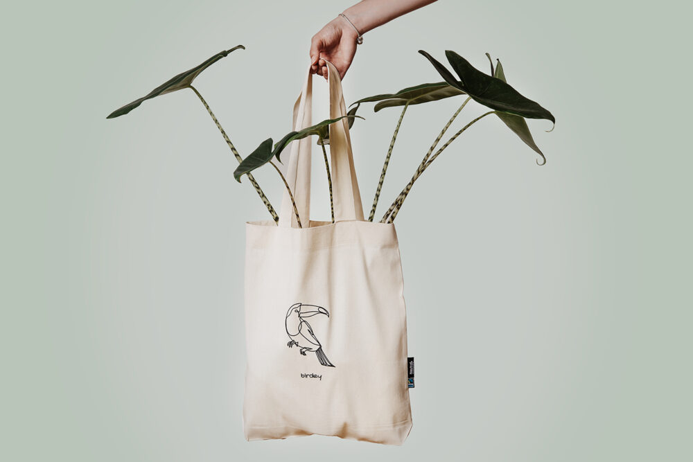 tote bag - birdey